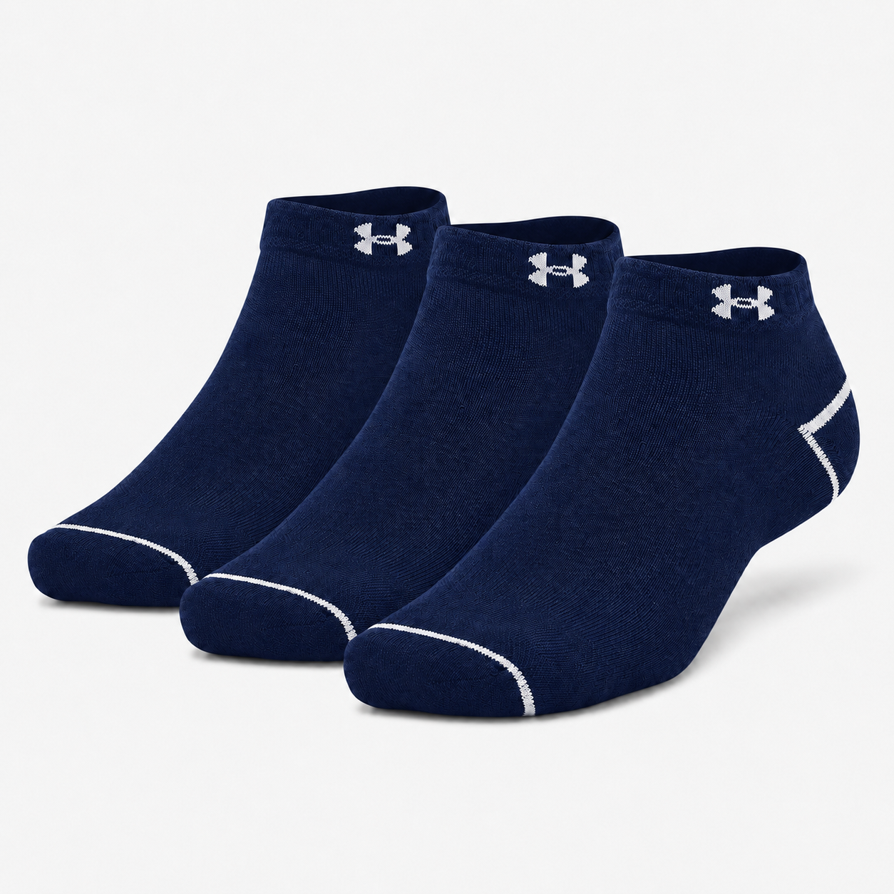 UNDER ARMOUR No-Show Athletic Socks – Cushioned Performance Ankle Socks for Gym & Casual Wear.