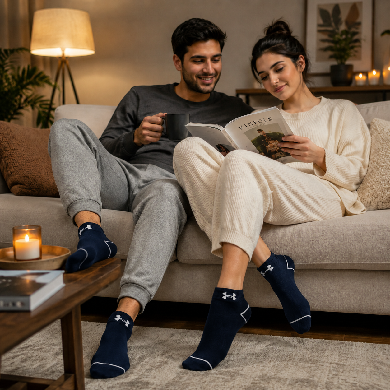 UNDER ARMOUR No-Show Athletic Socks – Cushioned Performance Ankle Socks for Gym & Casual Wear.