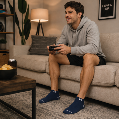 UNDER ARMOUR No-Show Athletic Socks – Cushioned Performance Ankle Socks for Gym & Casual Wear.