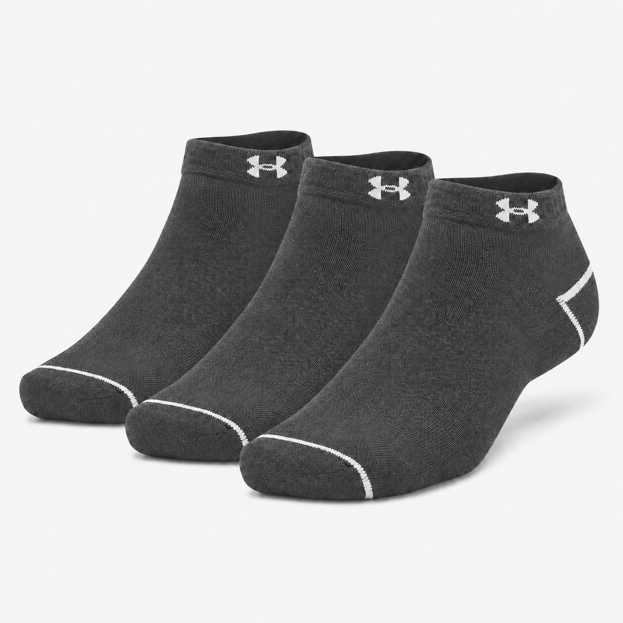 UNDER ARMOUR No-Show Athletic Socks – Cushioned Performance Ankle Socks for Gym & Casual Wear.