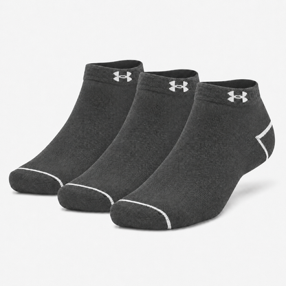 UNDER ARMOUR No-Show Athletic Socks – Cushioned Performance Ankle Socks for Gym & Casual Wear.
