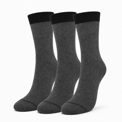 Premium Crew Socks - Durable Contrast Welt & Toe Design for All-Day Comfort & Style.