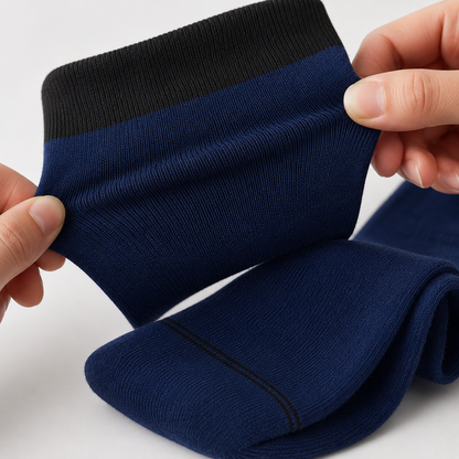 Premium Crew Socks - Durable Contrast Welt & Toe Design for All-Day Comfort & Style.
