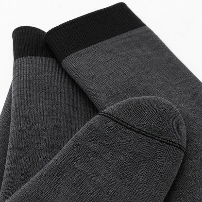 Premium Crew Socks - Durable Contrast Welt & Toe Design for All-Day Comfort & Style.