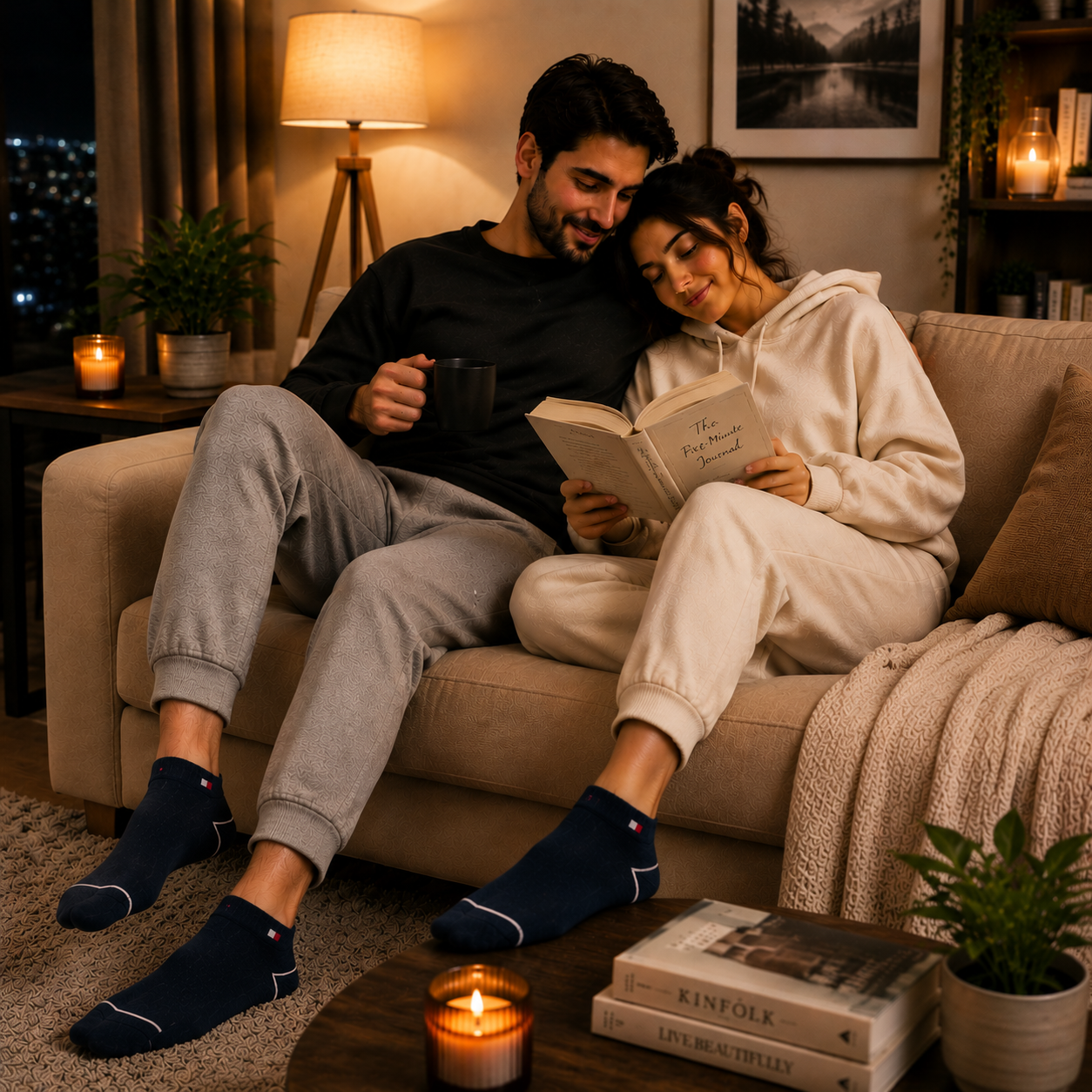TOMMY HILFIGER Premium Color-Block Ankle Socks – Soft Cotton Blend, Breathable & Stretchable Fit.