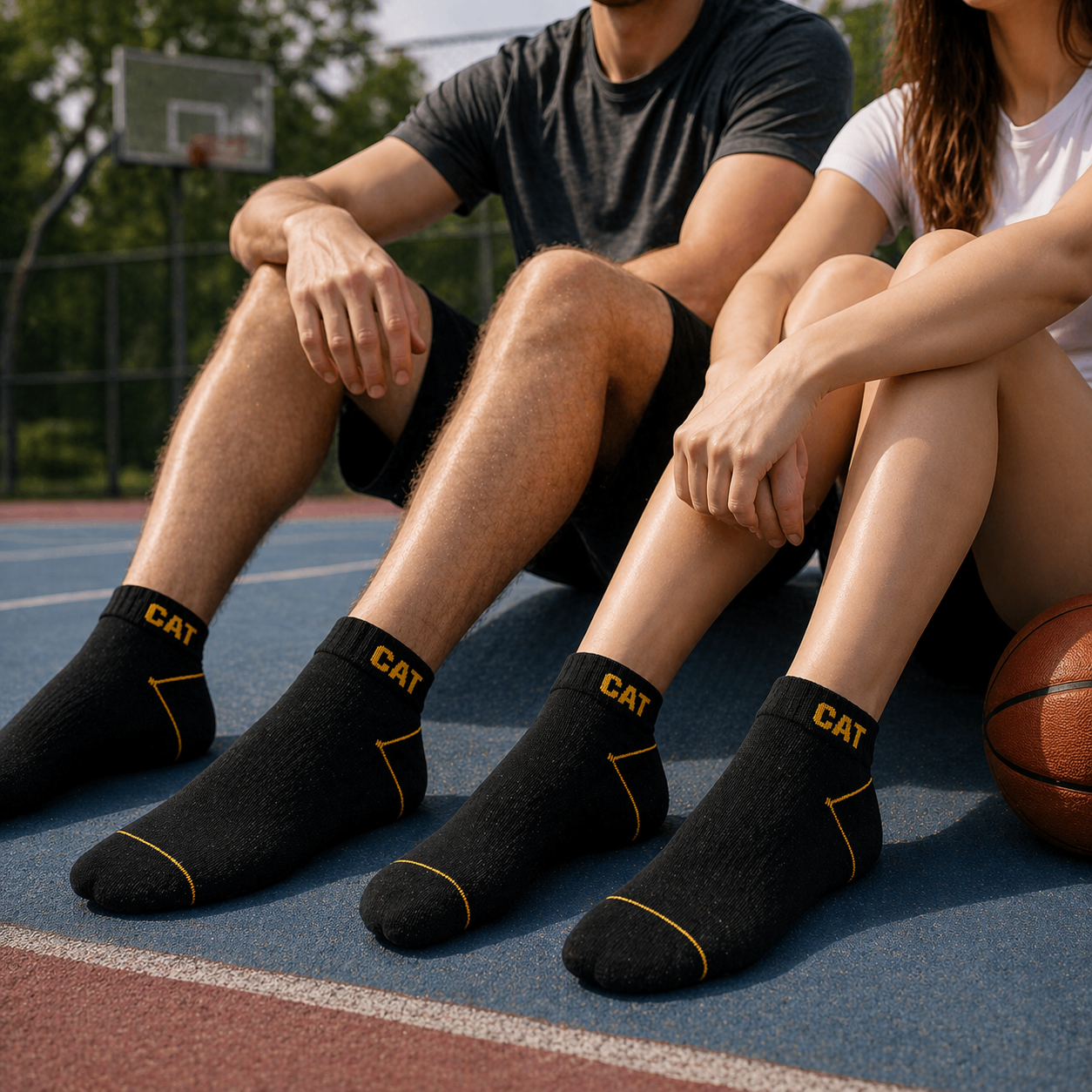 Caterpillar Ankle Socks for Men & Women – Premium Breathable Sports Socks | Anti-Slip Comfort